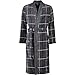 Produktbild Cawö Herren-Velours-Kimono-Mantel 4853, Fb. 79 anthrazit-rot (52)