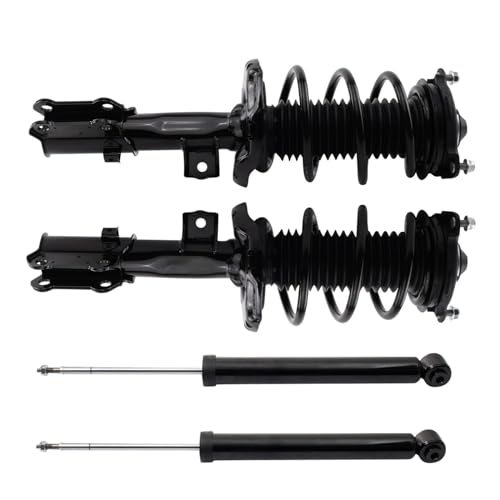 Image of TRQ Front and Rear Complete Strut Assembly & Shock Absorber Kit Complete Strut & Coil Spring Assembly Compatible with 2018-2023 Hyundai Kona