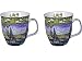 Produktbild 2 Stück- Porzellan- Tasse, Kaffeepott, Becher - Lüneburg - maritim -deutsches Produktdesign