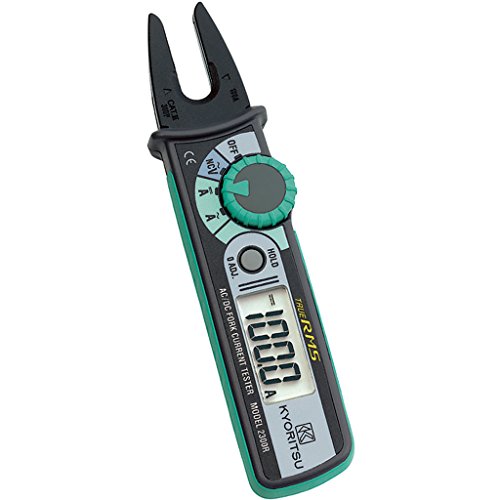 Kyoritsu Kew 2300R Pinza amperimétrica a mordazas para la tamaño TRMS de corriente AC/DC, gris