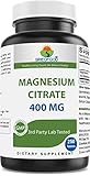 Brieofood Magnesium Citrate 400 mg (Elemental Mg) per Serving - 250 Tablets - Muscle Relaxation (Citrato de Magnesio)