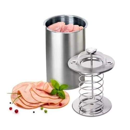 Pressa per prosciutto in acciaio inox resistente, multiuso, per salsicce e salsicce, per salsicce sane, frutti di mare e carne, kit per preparare salsicce da cucina