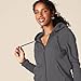 Amazon Essentials Women's Fleece Full-Zip Hoodie (Available in Plus Size), Dark Grey Heather, Large