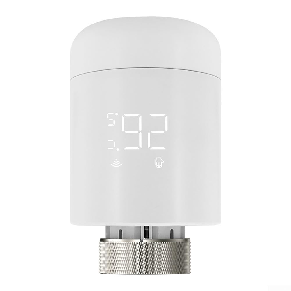 HpLive Valvola termostatica Wi-Fi intelligente, regolatore termosifone, valvola termostatica programmabile, 6 modalità di tempo, sicurezza bambini