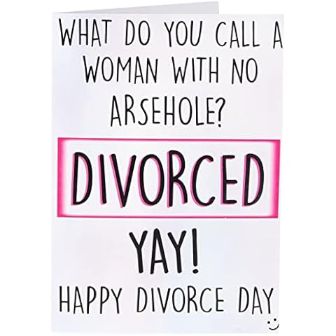 Funny Happy Divorce Card by Wall Smart Designs Cover