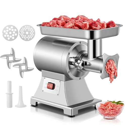 Commercial Meat Grinder 1100W with Blades and Plates