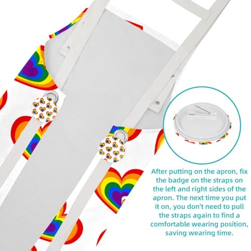 Tablier de cuisine réglable avec broches résolvant les problèmes de taille unique - 5