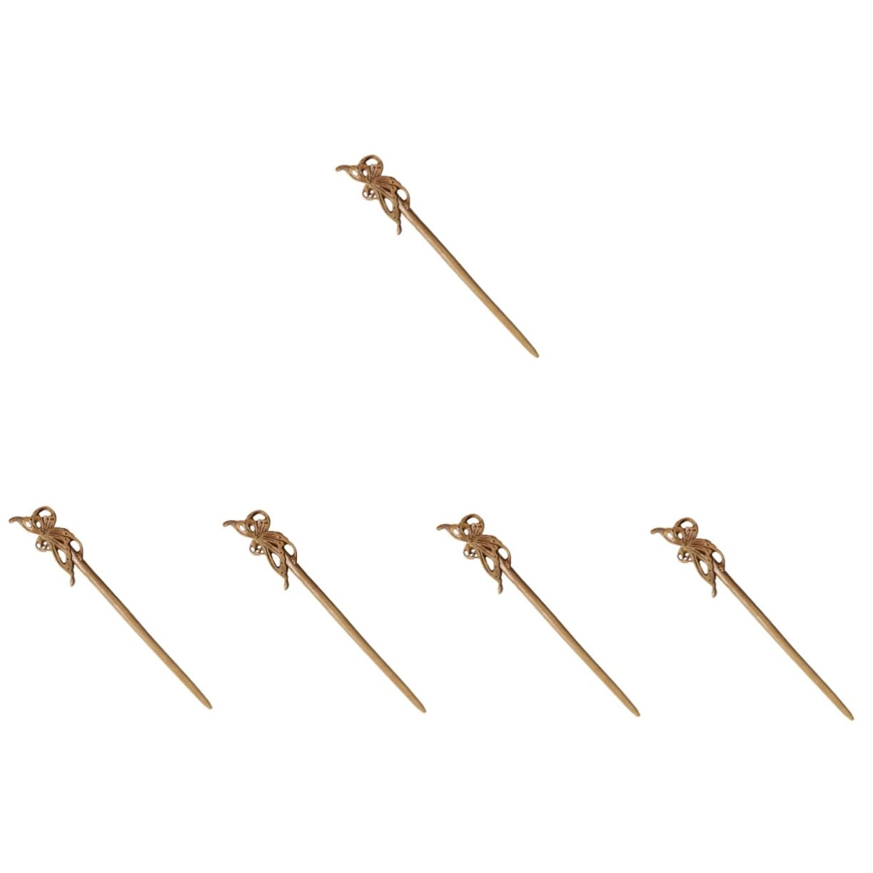 Beavorty 5 Piezas horquilla de palo de pelo palillos para el cabello palillos de pelo de madera palillo de pelo de palillo de pelo de niña accesorios para el cabello chino