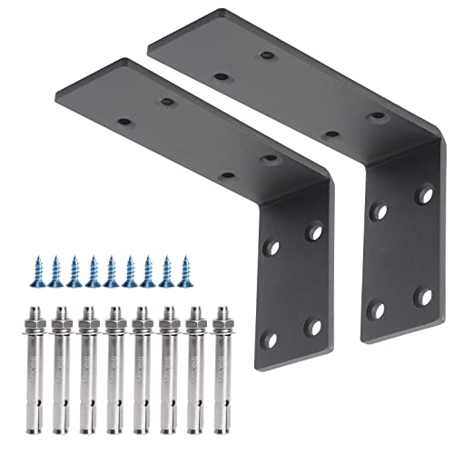 YUMORE Heavy Duty Shelf Brackets, 1/5IN Thicken Countertop Support L