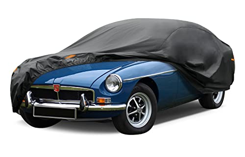 Image of Kayme 7 Layers Sedan Car Cover Custom Fit MG MGB (1966-1980) Waterproof All Weather for Automobiles, Outdoor Full Cover Rain Sun UV Protection.
