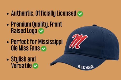 Gorra Classic Edition Ole Miss Ajustable Azul Marino miniatura 7