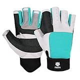 FitsT4 Sports Segelhandschuhe mit ¾-Finger und Idealem Griff für Segeln, Yacht, Segelsport,...