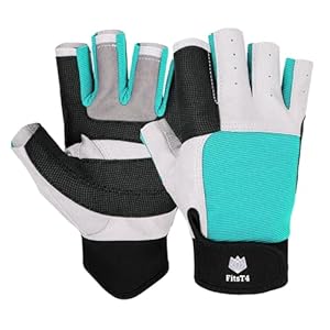 FitsT4 Sports Segelhandschuhe mit ¾-Finger und Idealem Griff für Segeln, Yacht, Segelsport, Paddeln, Kajak, Angeln, Fischen, Dinghy, Schlauchboot, Wassersport mit Booten