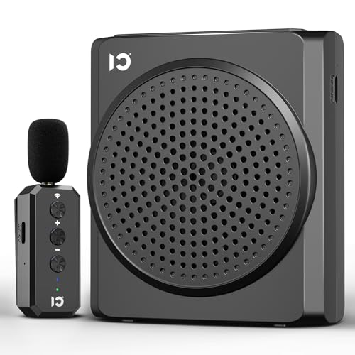 SHIDU 18W Portable Voice Amplifier for Teachers, Voice Amplifier with Wireless Lavalier Microphone...