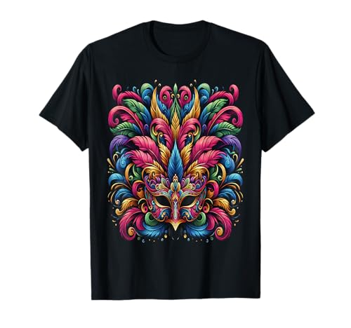 Máscara de Carnaval de Nueva Orleans de Mardi Gras Camiseta
