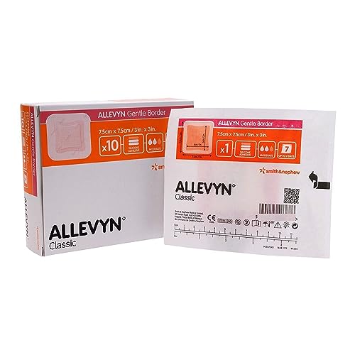 Pansement mousse Allevyn contre la douleur des plaies 7.5x7.5cm