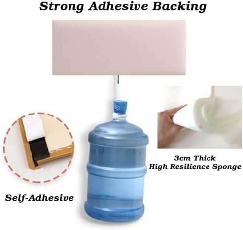 3D Black Foam Wall Panels, Self-Adhesive Headboard Stickers, Easy-Clean Decorative Padding for Bedroom & Office, 30x60cm Anti-Collision Safety Cushioning