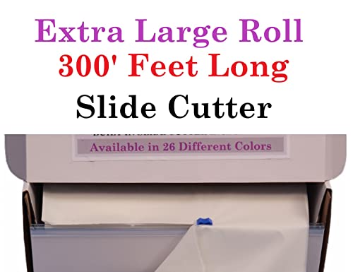 Qsd Orange Premium Banquet Tablecloth Roll- 54" X 300' Feet Long With Built In Slide Cutter (26 Colors) #TOP2
