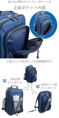 Amazon.co.jp: ネイビー キャリーケース リュックサック リュック
