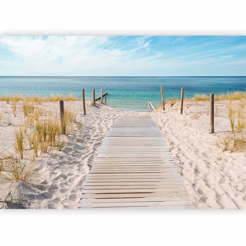 murando - Vlies Fototapete Strandweg 250x175 cm - Foto Tapete Schlafzimmer...