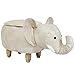Produktbild CAGYMJ Kinderspielzeug Hocker,Lagerfähig Cartoon-Elefant Kunstleder Fußhocker,Wohnzimmer Sofa Schlafzimmer Möbel,Weiß
