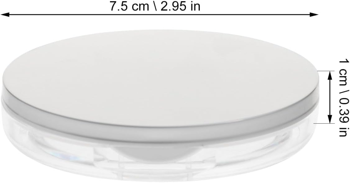 Beaupretty Loose Powder Case Portable Empty Powder Box with Puff Refillable Makeup Container for Travel Lightweight Cosmetic Tools for Loose Face 2 pack image 2