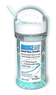 Dental Floss Threader Dispenser 150 Threaders Each - Buy 5 Get 1 Free 900 Threaders Total