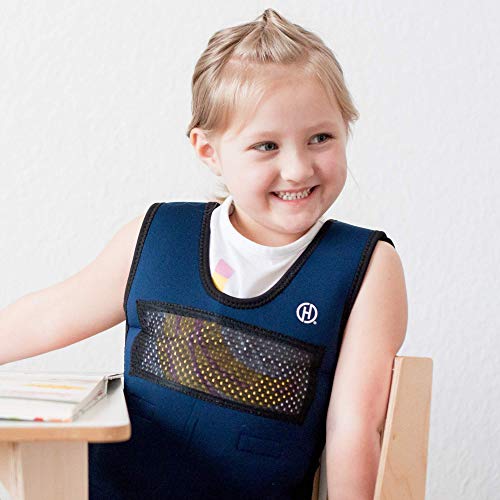 Weighted Compression Vest for Children (Ages 5 to 9) by Harkla - Helps with Autism, ADHD, Mood, Sensory Overload - Weighted Vest for Kids with Sensory Issues