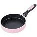Produktbild 18CM Non-Stick Kochgeschirr Bratpfanne Kochtopf Kleiner Spiegelei-Topf Allgemeine Verwendung for Gas und Induktion Herd, Schwarz Pfanne,jszzz (Color : Pink)
