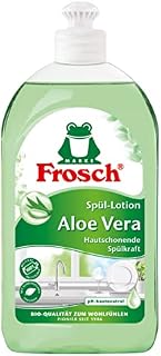 Frosch Aloe Vera balsam do mycia naczyń, delikatny płyn do mycia naczyń, bardzo dobra tolerancja przez skórę, 500 ml