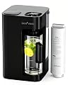 Ecoviva Mate 3 Countertop Reverse Osmosis Water Filter, 8-Stage RO Water Filtration System with 40oz Water Pitcher Smart Auto-Filling, NSF Certified Water Purifier, 3:1 Pure to Drain, Black