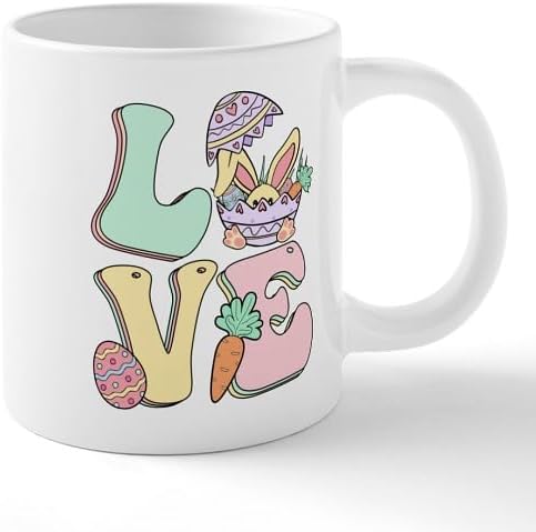 CafePress Happy Easter Love Mugs 20 oz Ceramic Coffee Mega Mug