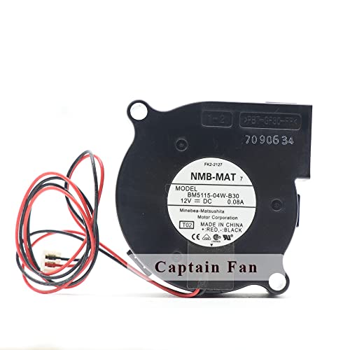 BM5115-04W-B30 - Ventilador de 12 V CC 0,08 A, 50 x 50 x 15 mm, ventilador centrífugo para CPU