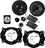 KICKER Speakers 6.5 inch for Toyota 4Runner 2003-2009 Upgrade Kit - Pair of CS Series with Adapters and Harness, Component 6 1/2 Car Audio Front Door Speaker CSS65, 46CSS654