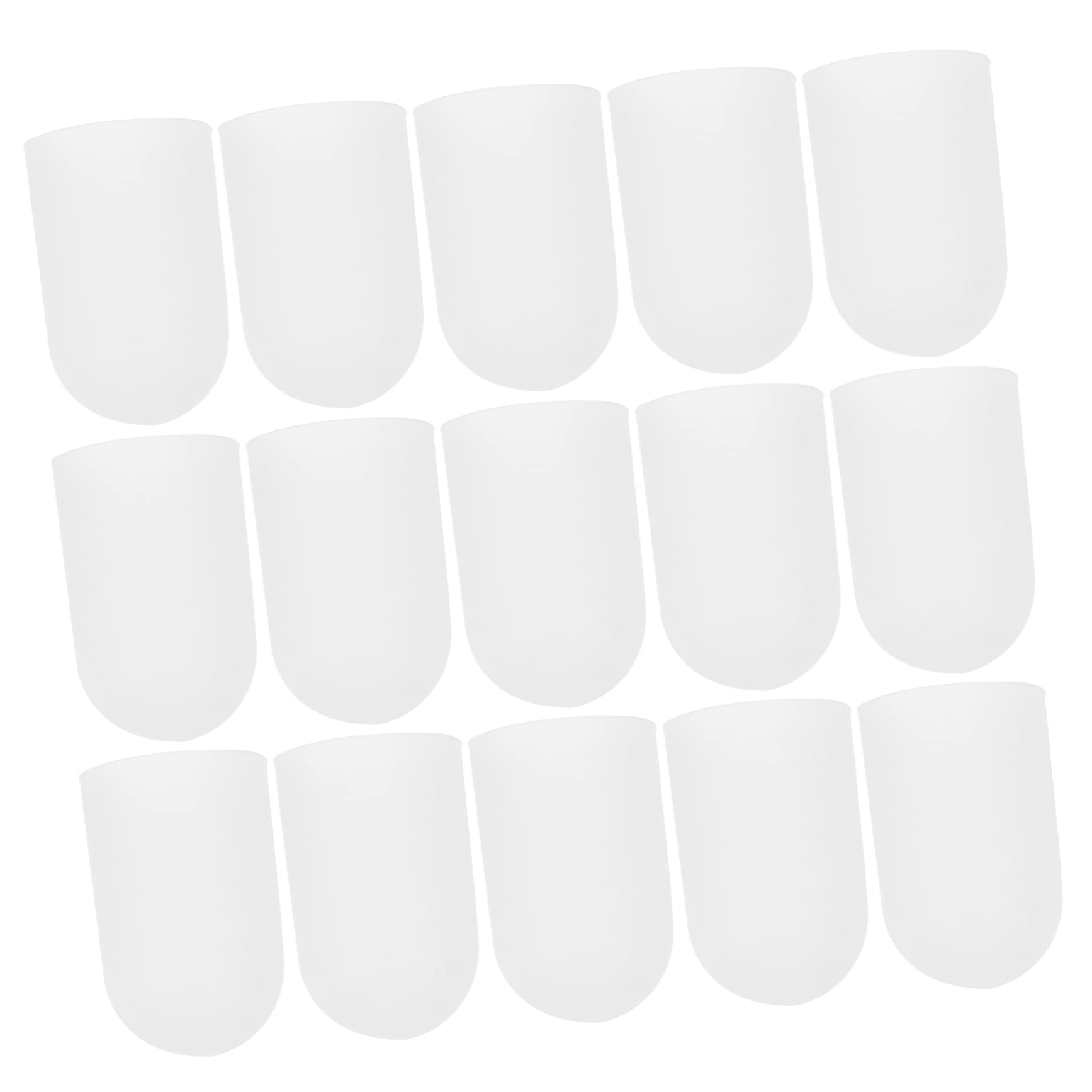 Ipetboom Durable Finger Sleeves 20pcs Silicone Finger Protectors Heatproof Non-Slip Multi-use for Cooking Work