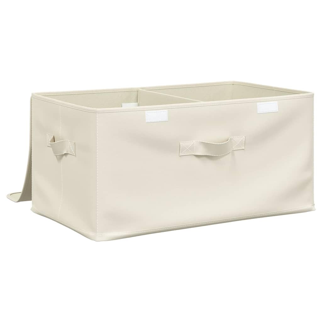 Cesto Portaoggetti in Tessuto Oxford con Coperchio, Contenitore Pieghevole a Doppio Scomparto con Manici, Grande Organizer Pieghevole per Camera da Letto, Soggiorno e Armadio (2 PCS)