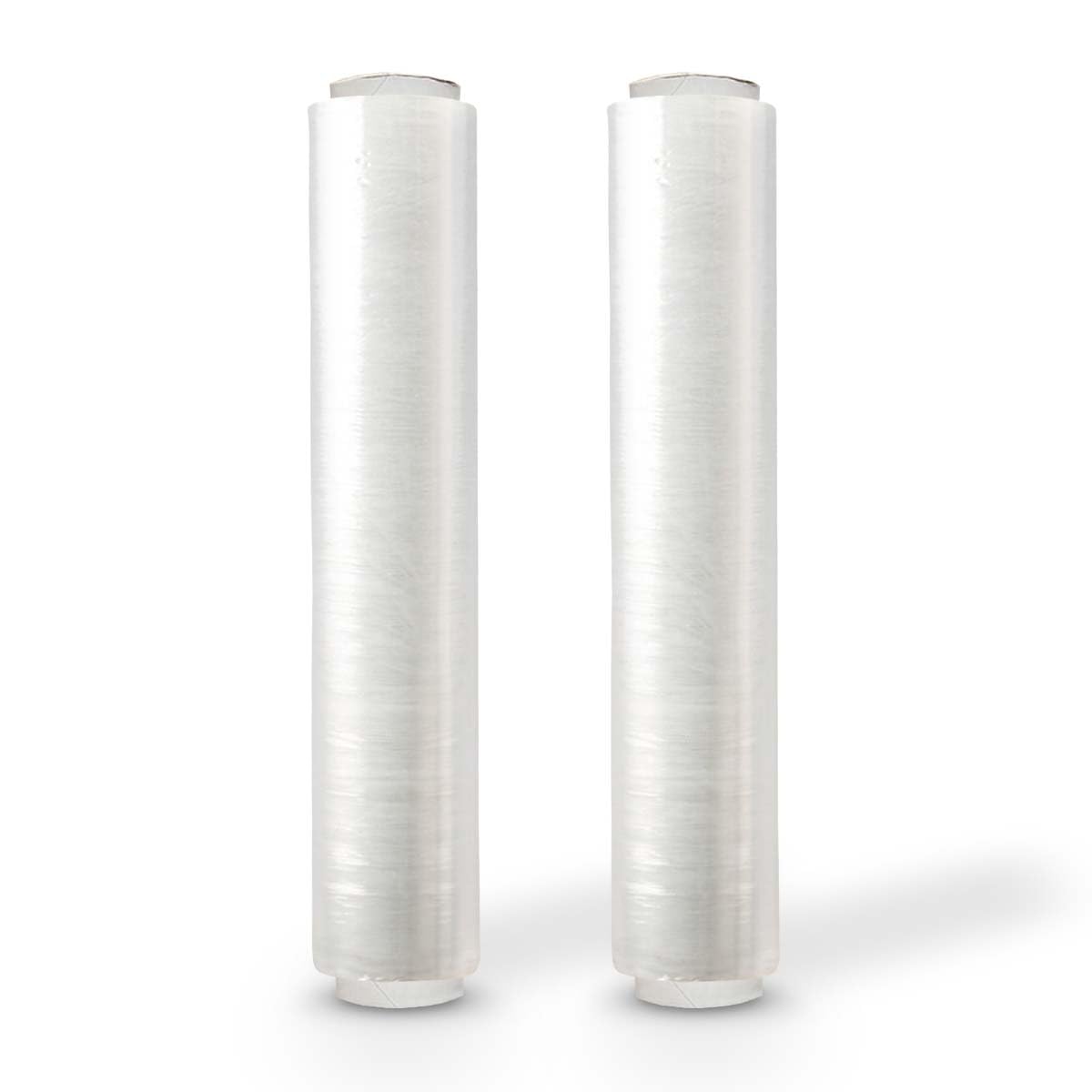 Lot de 2 rouleaux de film transparent solide et durable pour palette 400 mm x 150 m x 20 mu | Film rétractable extensible indéchirable | Résistant à l'eau et à l'humidité | Haute qualité et