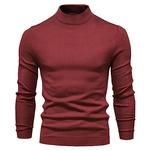 Rollkragenpulli Herren Schwarz Leichter Hoodie Herren Baggy Hoodie Herren...