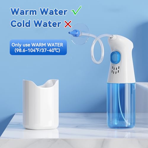Ohrenreiniger Ohrenschmalz Entferner, Qimic Ohrenschmalz Entfernungs Kit, Ohrreiniger, Ohrenspülung für Erwachsene, Ohr Reinigung, Ohrspülsystem Ohrreinigungsset mit 10 austauschbaren Spitzen