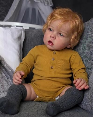 Muñeco Reborn Bebé Niño 50 cm cuerpo flexible con accesorios miniatura 4