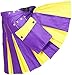 Men's Scottish Fashion Hybrid Kilt 100% Cotton Fabric Purple & Yellow (Big, Purple, 46)