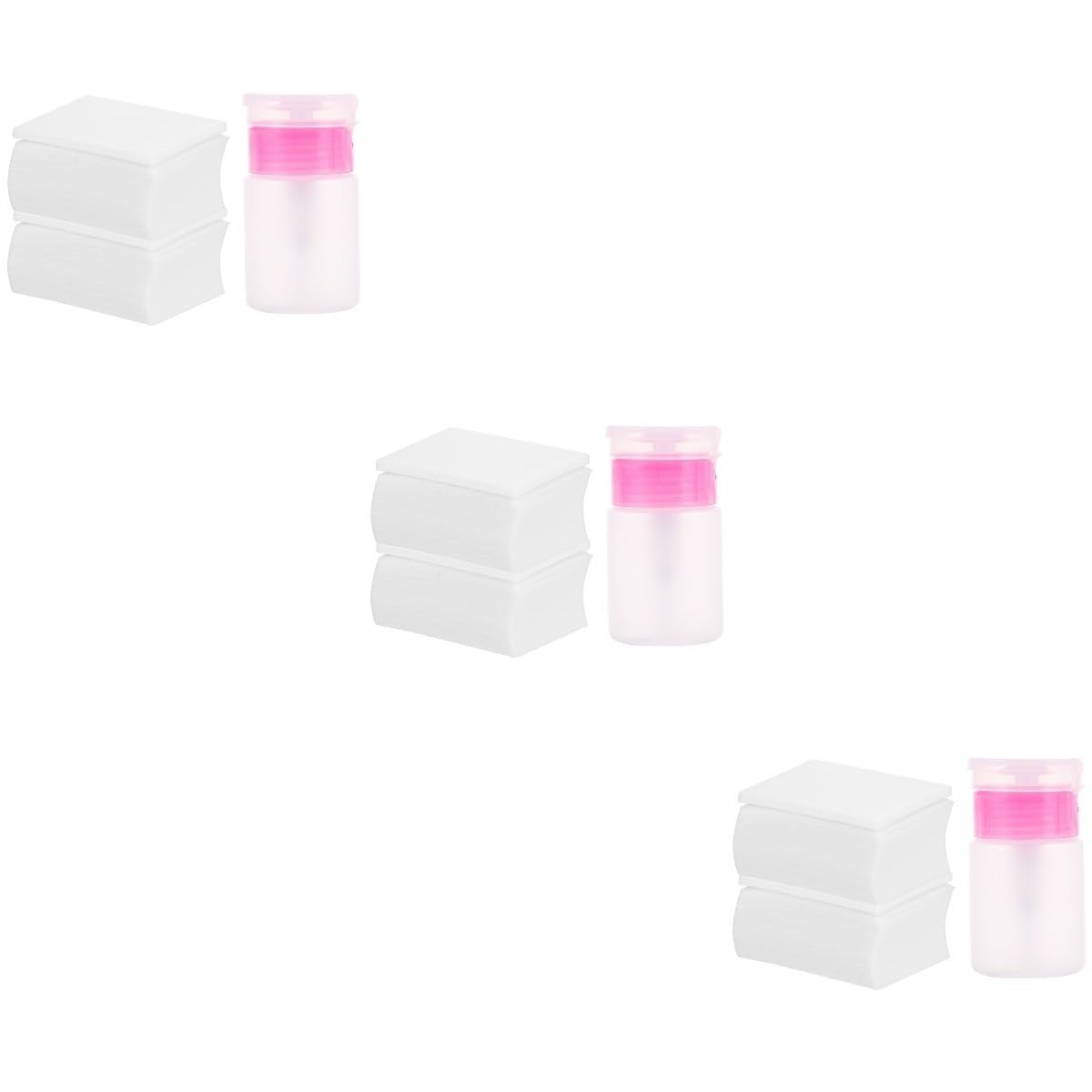 POPETPOP 1500stücke Nagellackentferner Pads Set Mit Nachfüllbarer Flasche Fusselfreie Maniküre-werkzeuge Für Zuhause Und Salon Praktische Nagelpflege Für