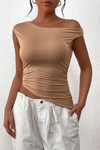 Save 25% on PRETTYGARDEN Off Shoulder Y2K Tank Top - Code KJVFZ2XO - Image 6