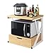 KCCCC Supporto per Forno a Microonde Supporto for Forno a microonde, Rack tostapane, scaffale for organizzatori spezie for stoccaggio da Cucina, 2 Livelli per la Cucina