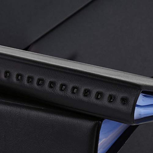 Capa de couro F Fityle 40/120/180/240/300 cartões de identificação de cartão de crédito, organizador