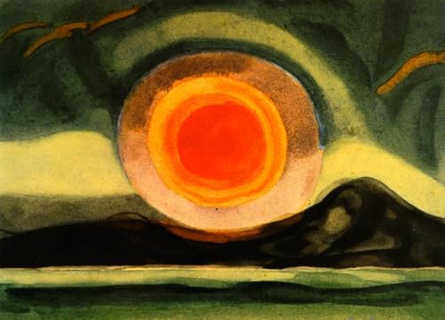 Pintura al óleo digital contra el estrés, kit de pintura por números con lienzo de atardecer