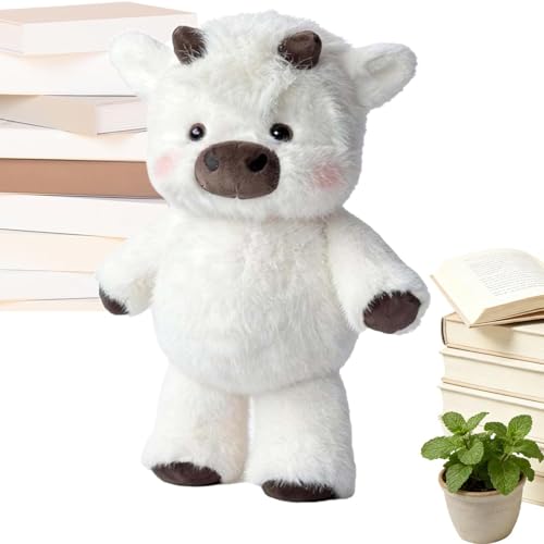 Cow Plush Toy - With Interactive Moving Legs | Farm Animal Cattle Plush Decor,for Kids Girls Boys Car Bedroom Party Nursery Trav