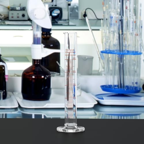 Probeta graduada de 25 ml StonyLab en vidrio de borosilicato para mediciones 5