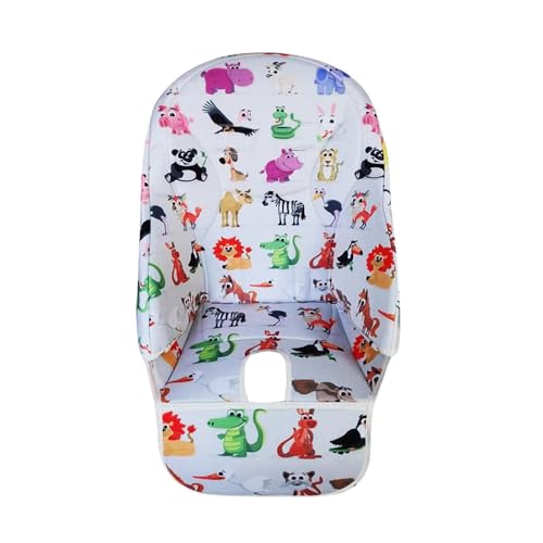 Genérico Cojín para Trona para Bebé, Funda Acolchada de Tela Oxford, Multicolor, No Resistente al Agua
