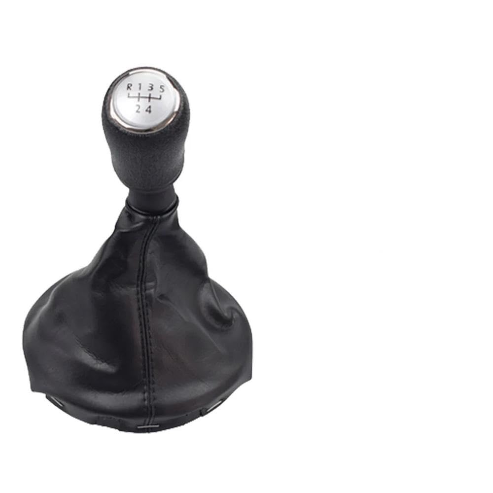 Fsozdbbpl One Color Automotive Parts For Transporter T5 T5.1 T6 Gp 2003-2011 Gear Stick Shift Knob Leather Gaiter Boot Cover Car 5 6 Speed(Silver 5 Speed)